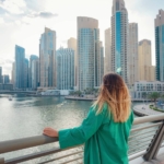 Woman walking in Dubai